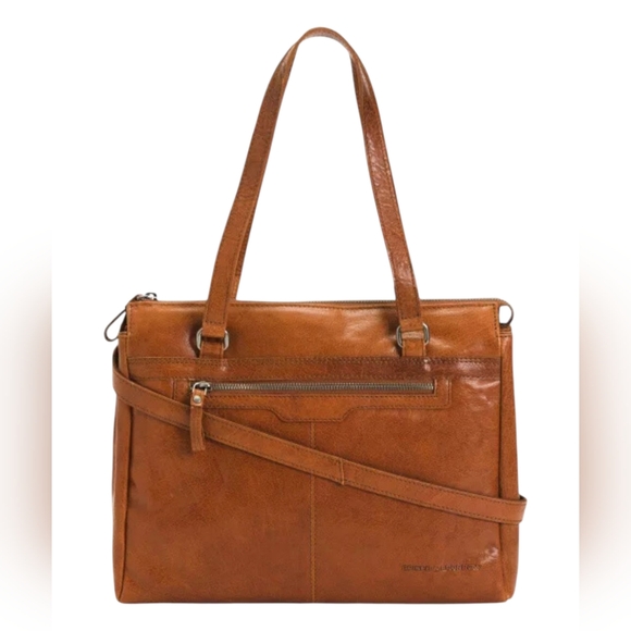 Spikes & Sparrow Leather Laptop Shoulder Bag